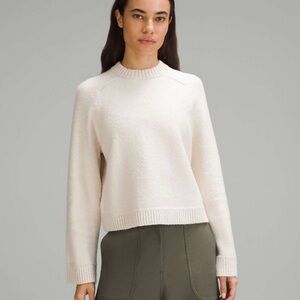 Lululemon brush cotton merino blend crewneck
